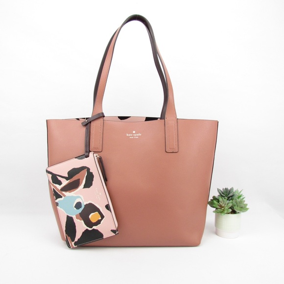 Kate Spade New York Arch Paper Rose Reversible Tote Bag - Picture 6 of 11